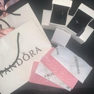 Pandora Gift Boxes and gift bag with tissue paper